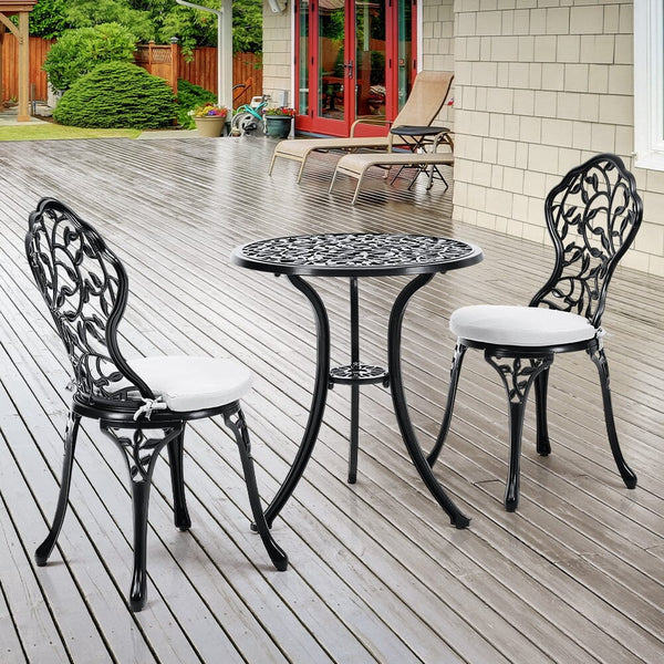 Cast iron store patio bistro set