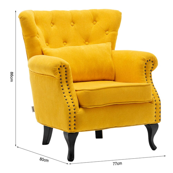 Yellow armchair online wayfair