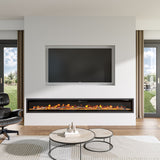 40/50/60/70/80 Inch Electric Fireplace 9 Colour LED Flame Effect Heater With Remote Control Freestanding Fireplaces Living and Home 70 Inches 