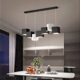 Lightsin Sleek Linear Cube Pendant Light Lightsin Black+White 7-Light 