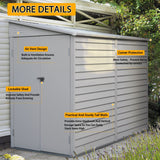 270cm W Motorcycle Storage Shed Lockable Steel Garden Bike Shed Garden Sheds Living and Home 