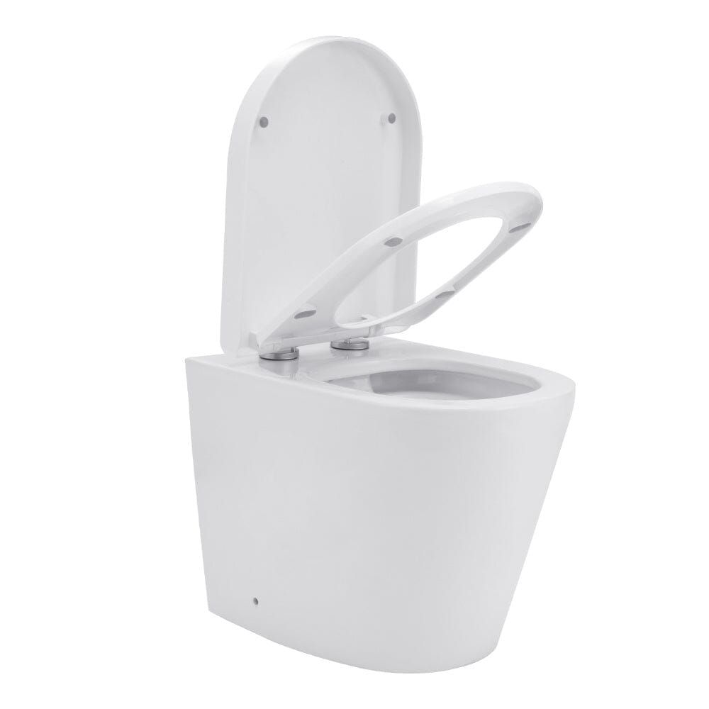 55cm D Wall Mounted Elongated Toilet Toilet Living and Home 