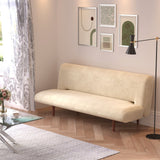 3 Seater Upholstered Sofa Bed Couch with Wood Legs Living and Home 