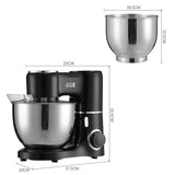 8-Quart Household Stand Mixer with Accessories in Black Kitchen Appliances Living and Home 