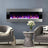 50/60 Inch Silver Electric Fireplace Crystal Accents 6 Flame Colour Heater Wall Mounted Fireplaces Wall Mounted Fireplaces Living and Home 50 Inch 