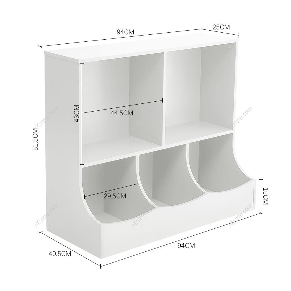 2-Tier Open Style Toy and Book Storage Organizer Living and Home 