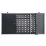 Wall Mounted Lockable Pegboard Tool Cabinet with A Lockable Door Cabinets Living and Home 