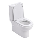 63cm D Comfortable 2-Piece Elongated Toilet with Dual Flush Toilet Living and Home 