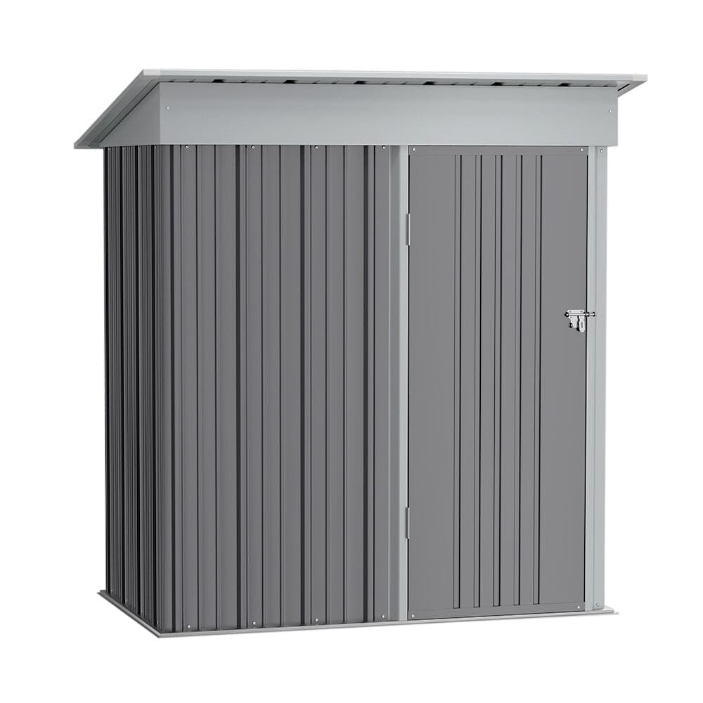 Outdoor Metal Storage Shed with Lockable Door Living and Home 