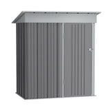 Outdoor Metal Storage Shed with Lockable Door Living and Home 