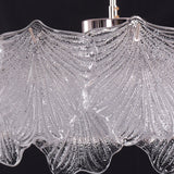 Lightsin Modern Vintage Leaf Glass Pendant Light with Metal Frame for Living Room Lightsin UK 