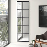 150cm H Contemporary Black Window Full Length Leaner Wall Mirror Wall Mirrors Living and Home 