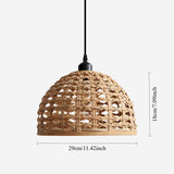 Lightsin Nature-Inspired Wooden Dome Warm Glow Pendant Light Lightsin UK 