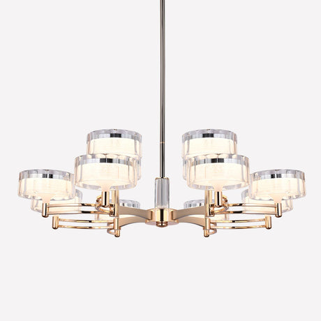 Lightsin Luxury Metal Chandelier for Living Room with Tri-Colour Lighting Options Lightsin UK 