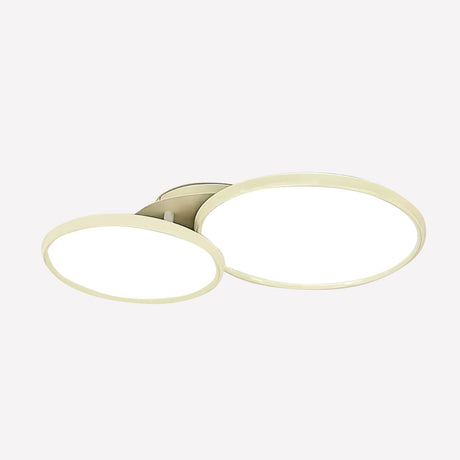 Lightsin Full Spectrum Dimmable Ivory White Aluminum Round LED Ceiling Light Lightsin UK 2 Circles In Stock 