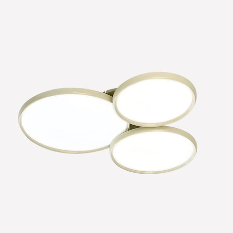 Lightsin Full Spectrum Dimmable Ivory White Aluminum Round LED Ceiling Light Lightsin UK 3 Circles In Stock 