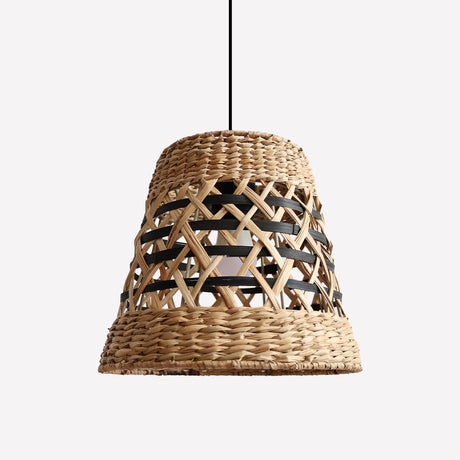 Lightsin Handwoven Paper Rope Pendant Light Bohemian Rustic Charm Lightsin UK 