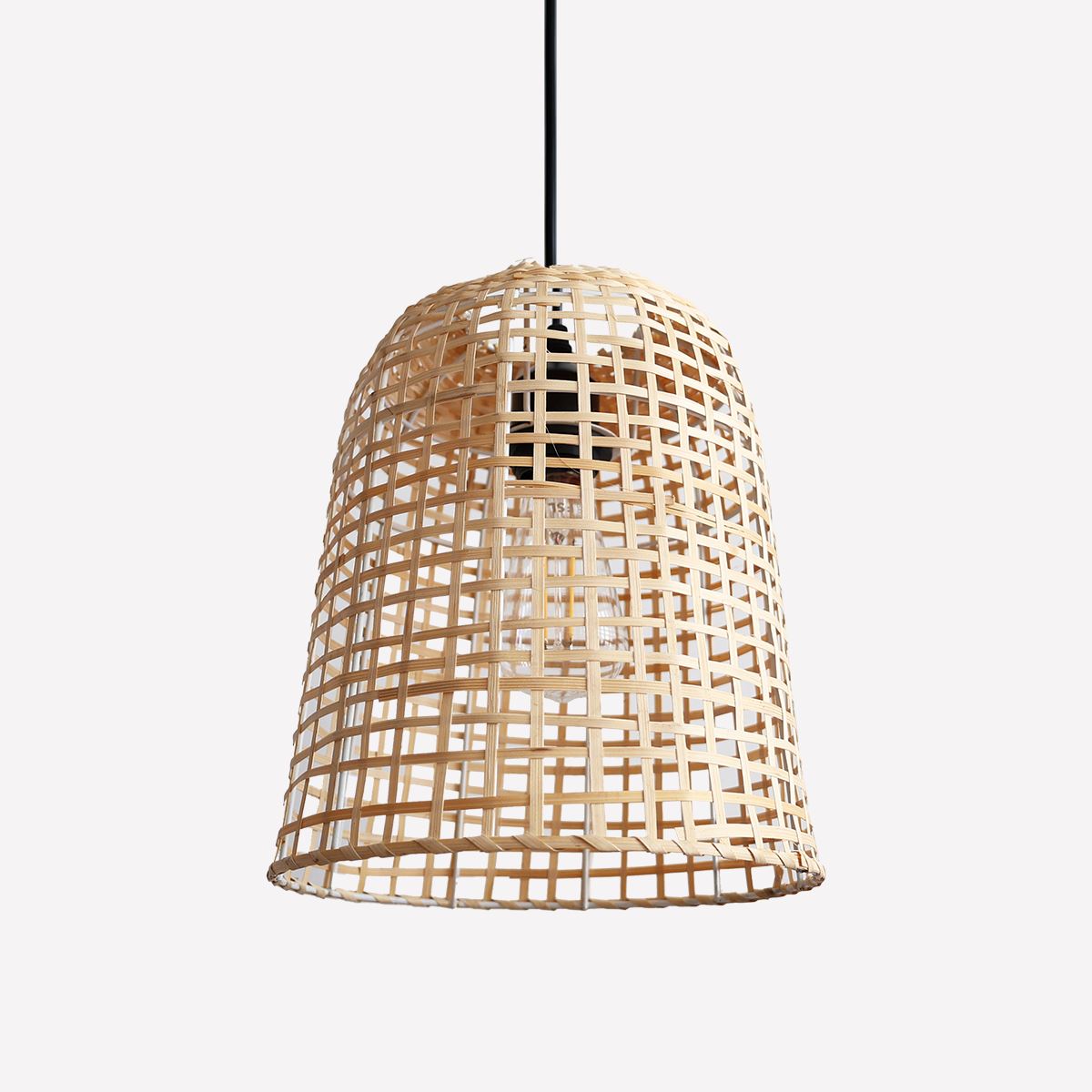 Lightsin Eco-Friendly Natural Woven Bamboo Pendant Light for Cozy Ambiance Lightsin UK 