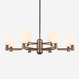 Lightsin Modern Minimalist Luxury Bronze Chandelier with Acrylic Shades Lightsin UK 