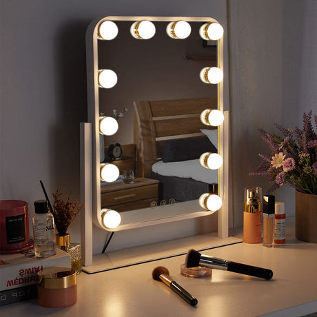 Hollywood Vanity Makeup Mirror with 12 Bulbs Living and Home 