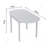 Expandable Oval Wooden Dining Table Living and Home 