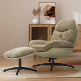 Chenille Lounge Chair with Footstool Living and Home 