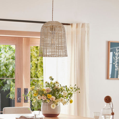 Lightsin Eco-Friendly Natural Woven Bamboo Pendant Light for Cozy Ambiance Lightsin UK 