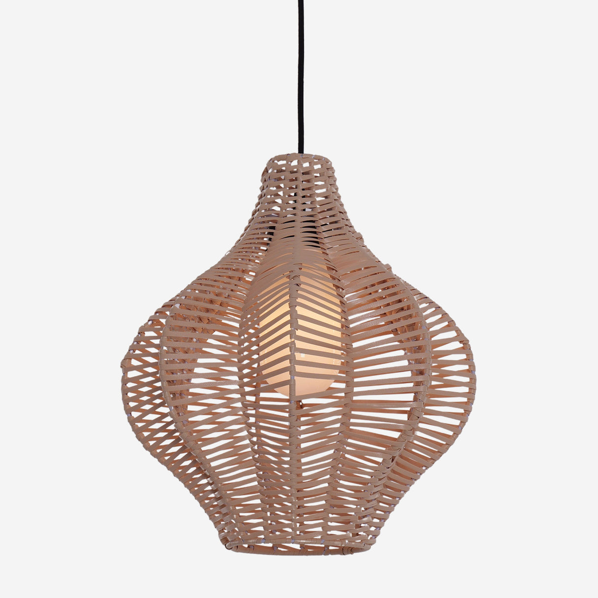 Lightsin Minimalist Handmade Wooden Rattan Pendant Light Lightsin UK 