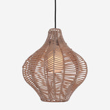 Lightsin Minimalist Handmade Wooden Rattan Pendant Light Lightsin UK 