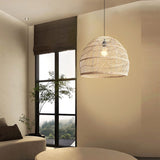 Lightsin Woven Rattan Dome Pendant Light for Rustic Interiors Lightsin UK 