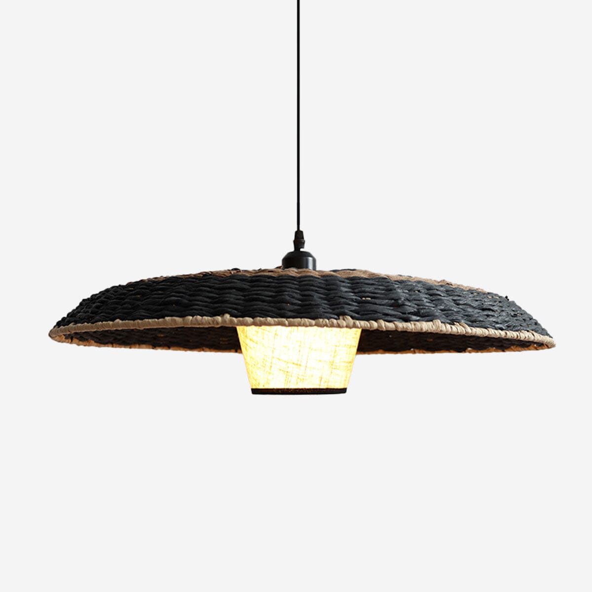 Lightsin Stylish Two-Tone Handwoven Pendant Light Fixture Lightsin UK 