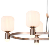 Lightsin Modern Minimalist Luxury Bronze Chandelier with Acrylic Shades Lightsin UK 