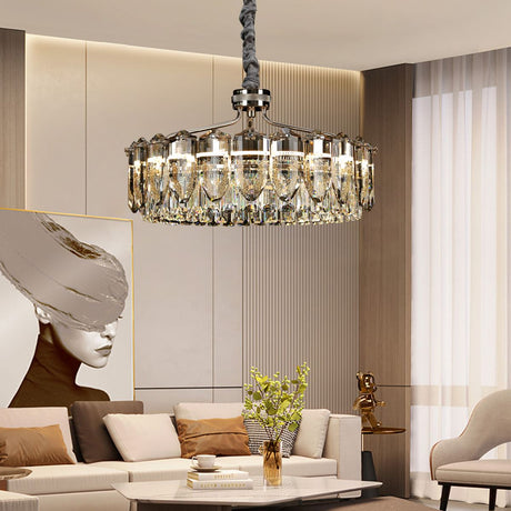 Lightsin Opulent Crystal Elegance Adjustable Pendant Light Lightsin UK 