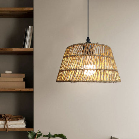 Lightsin Handcrafted Warm Rustic Paper Rope Pendant Light Lightsin UK 