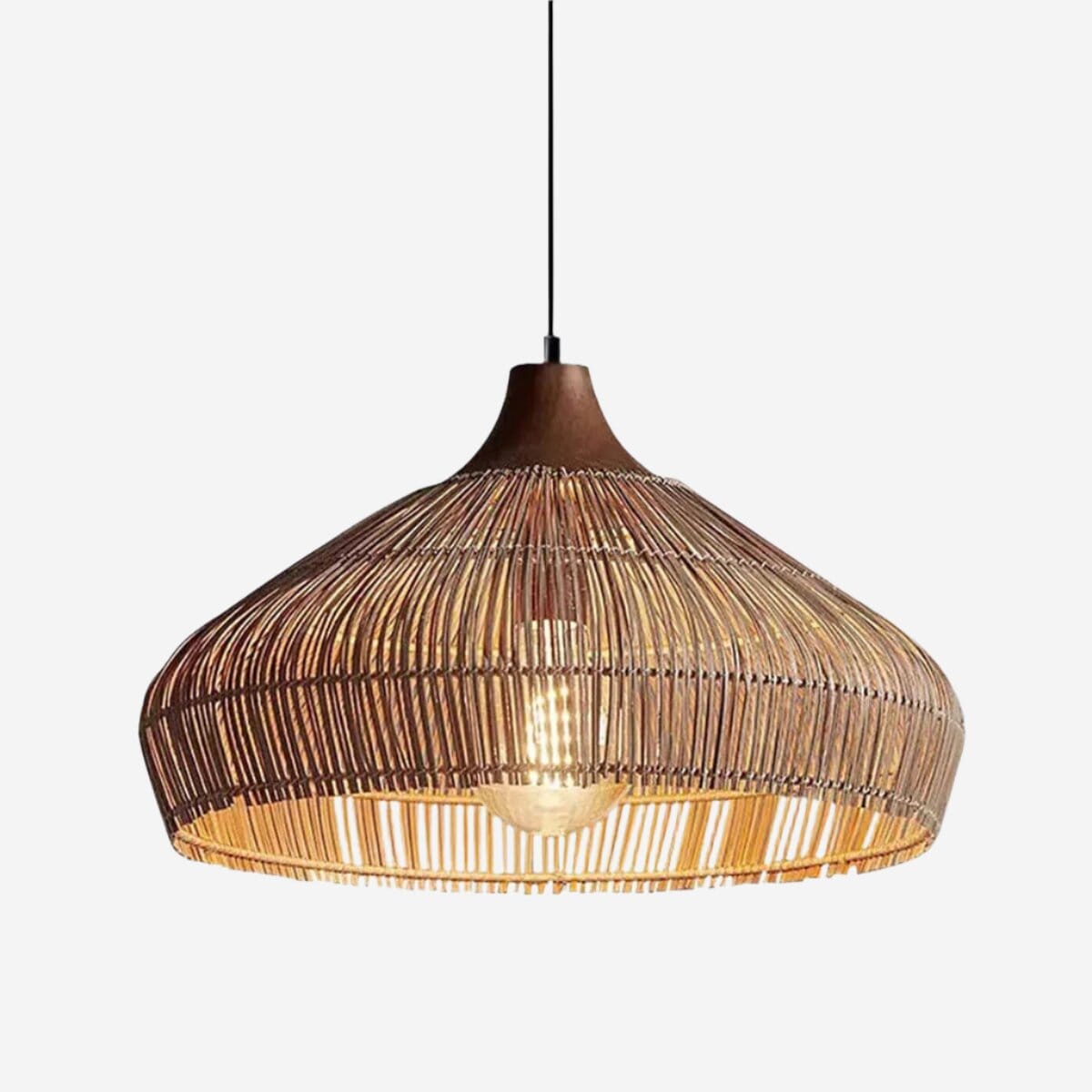 Lightsin Bell-Shaped Handcrafted Bamboo Kitchen Pendant Lighting Lightsin UK 