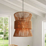 Lightsin Artisanal Handwoven Eco-Friendly Circular Pendant Light Lightsin UK 