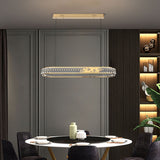 Lightsin Brilliant Gold Crystal Ring LED Pendant Light Lightsin UK 