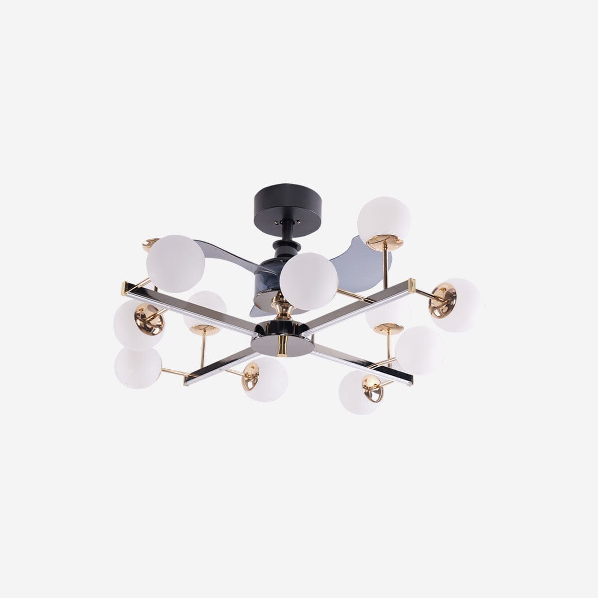 Lightsin Modern Sphere 3-Blade Fan Light with Black & Gold Finish Lightsin UK 