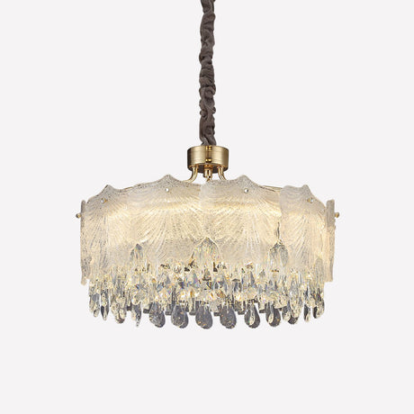 Lightsin Opulent Gold Pendant Light with Crystal Accents Lightsin UK 