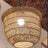 Lightsin Rustic Paper Rope and Iron Basket Pendant Light for Cozy Spaces Lightsin UK Light Brown 