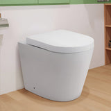 55cm D Wall Mounted Elongated Toilet Toilet Living and Home 