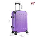 20/24/28 Inch Modern Hardside Type Spinner Suitcase with Combination Lock Travel Suitcases Living and Home 