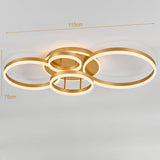 2/3.5 ft Circles Ceiling Light with LED Dimmable/Non-Dimmable Ceiling Lights Living and Home 