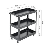 3 Tier Rolling Tool Cart Storage Organizer Tool Storage Cabinets Living and Home 