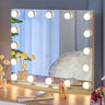 50cm W Rectangle Hollywood LED Lighted Cosmetic Mirror LED Make Up Mirrors Living and Home Golden 