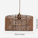 Lightsin Boho Paper Rope Iron Pendant Light for Cozy Interiors Lightsin UK 