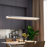 Lightsin Contemporary Gray-Brown Elliptical Dimmable Pendant Light Lightsin UK 