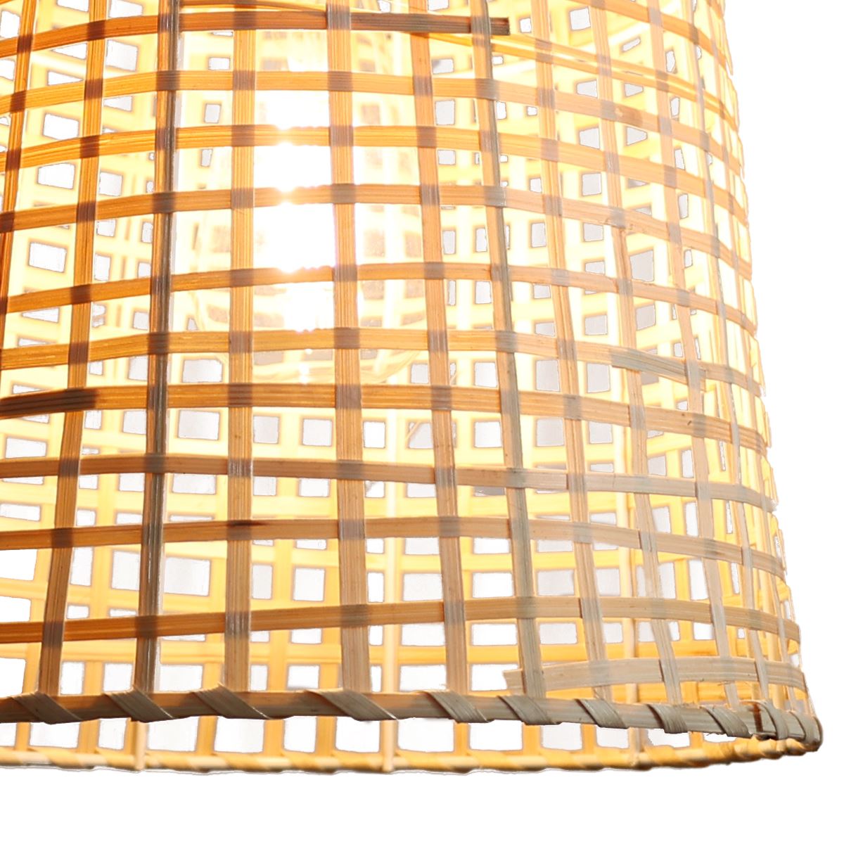 Lightsin Eco-Friendly Natural Woven Bamboo Pendant Light for Cozy Ambiance Lightsin UK 