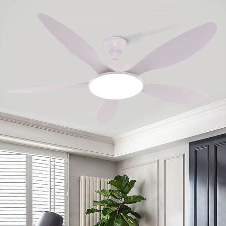 Lightsin Ceiling Fan with Light Low-Noise 5-Blade Fan Light with Adjustable Speeds and Timer Lightsin UK 