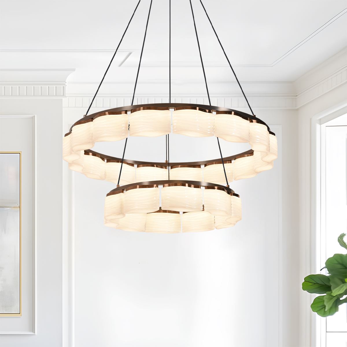 Lightsin Elegant LED Pendant Light with Onyx Glass Shade Lightsin UK 